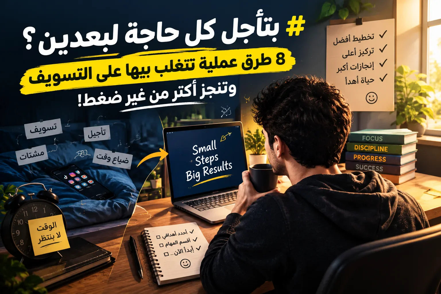 image about 😫 بتأجل كل حاجة لبعدين؟ 🔥 8 طرق ذكية تتغلب بيها على التسويف وتنجز أكتر في وقت أقل! ⏰💪