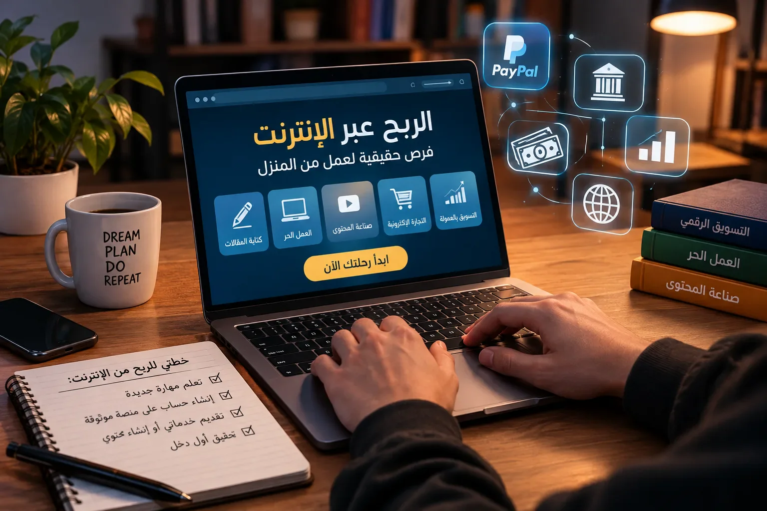 image about الربح من الإنترنت 2026: أفضل الطرق الحقيقية لكسب المال من المنزل للمبتدئين
