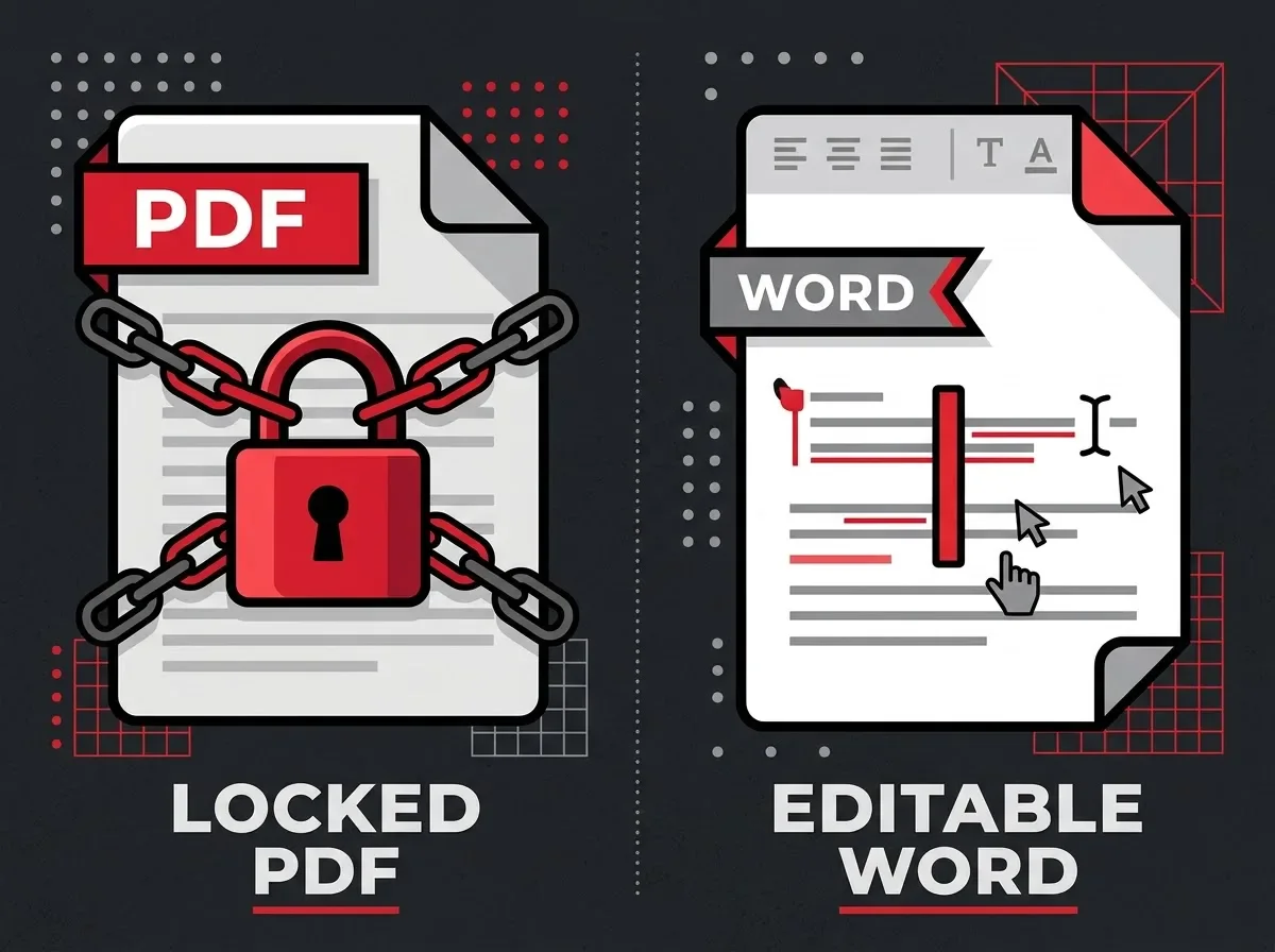 image about ازاي تحول ملف PDF لـ Word وتعدل فيه مجانًا بالتفصيل 2026