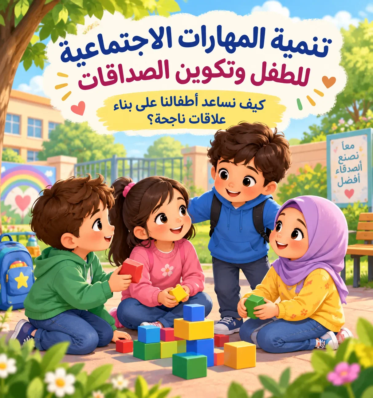 image about تنمية المهارات الاجتماعية للطفل وتكوين الصداقات.. كيف نساعد أطفالنا على بناء علاقات ناجحة؟