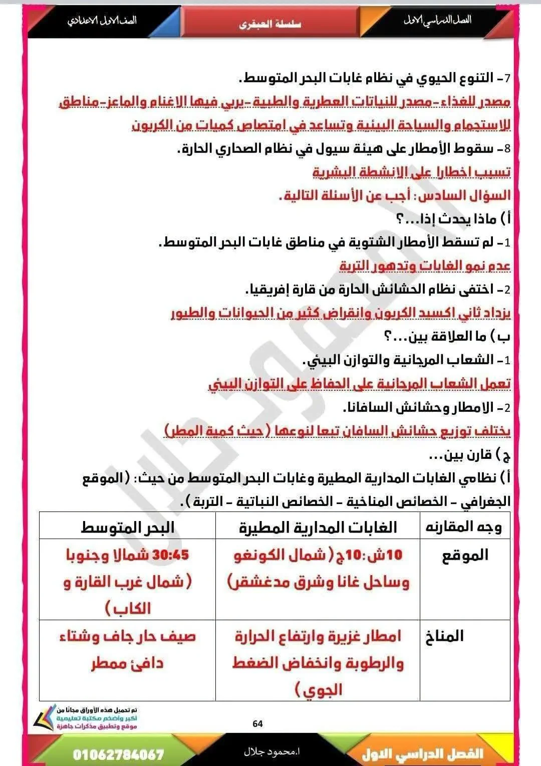 image about حل كتاب التقييمات دراسات للصف الأول الإعدادي الترم الأول 2027