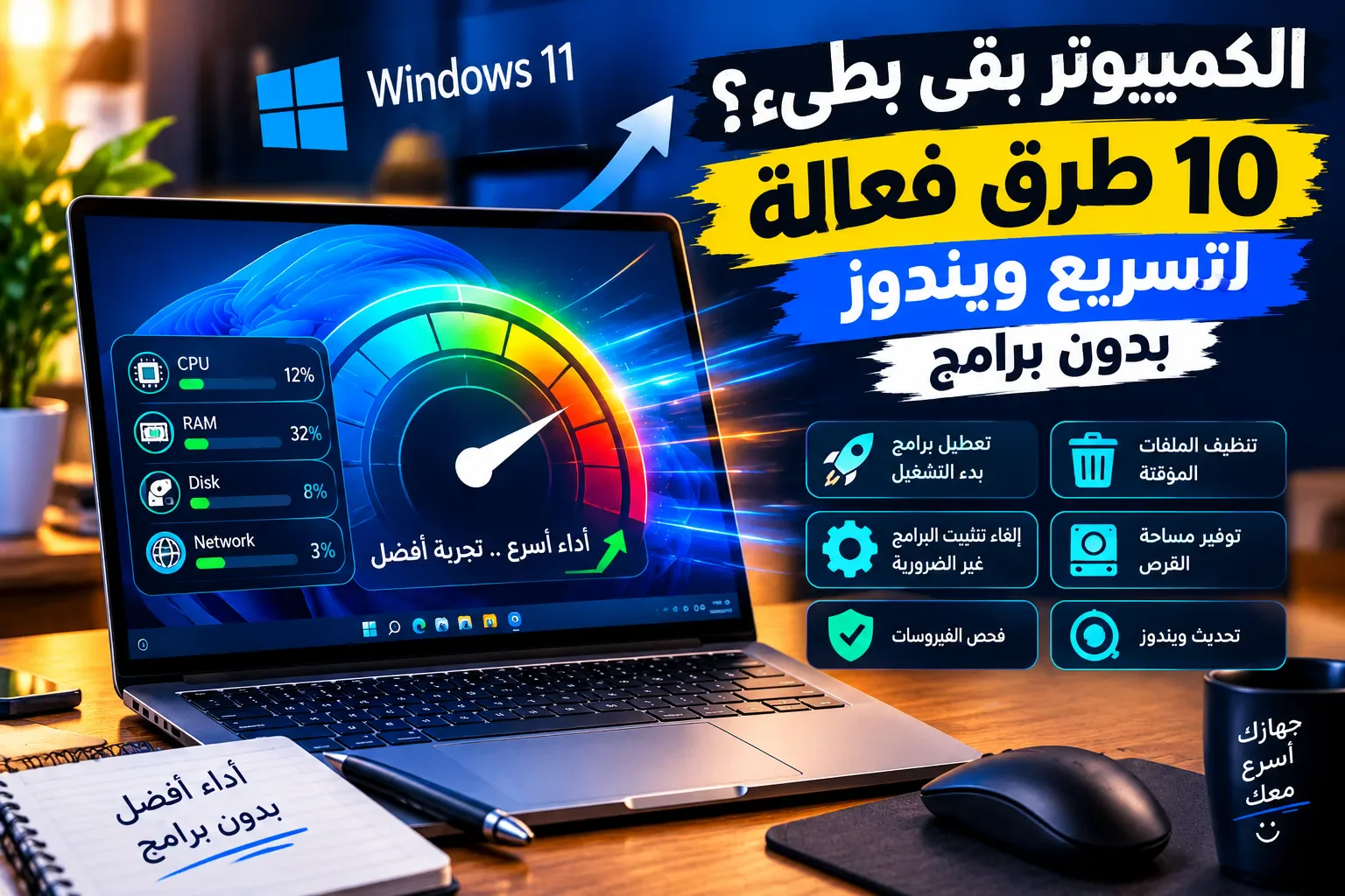 image about 10 طرق فعالة لتسريع ويندوز بدون برامج