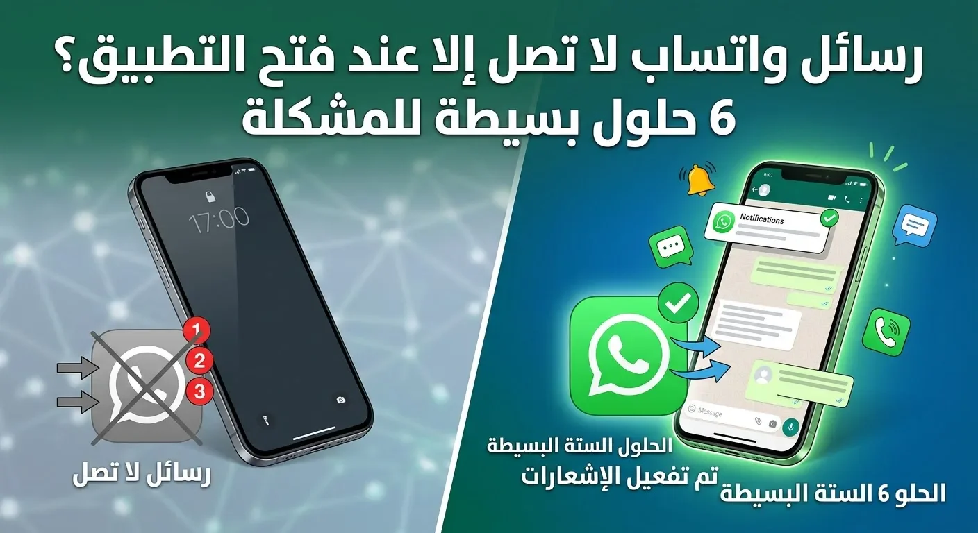 image about رسائل واتساب لا تصل إلا عند فتح التطبيق؟ 6 حلول بسيطة للمشكلة