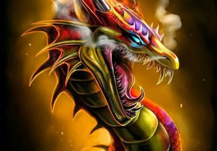read dragons four young in  cave
