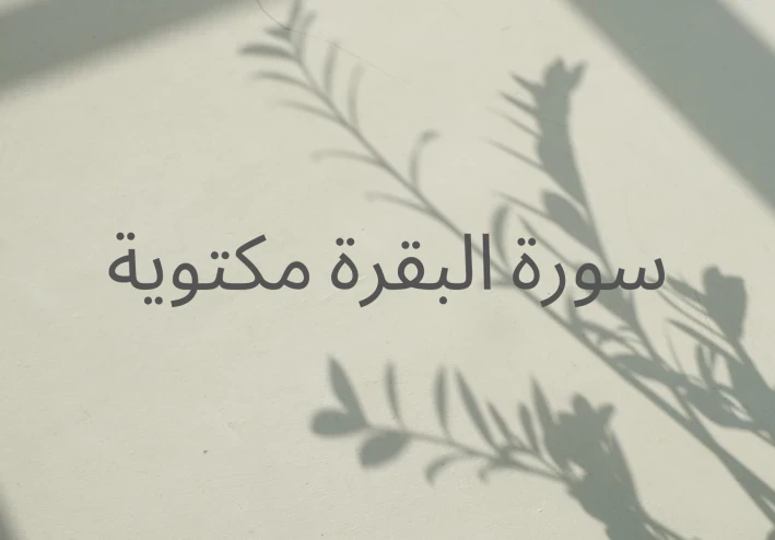 سورة البقرة كاملة بأرقام الآيات مكنوبة