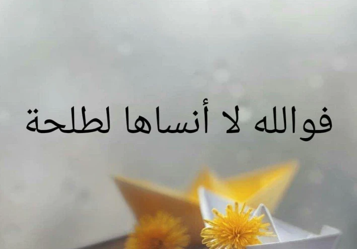 قول سيدنا كعب: فوالله لا أنساها لطلحة