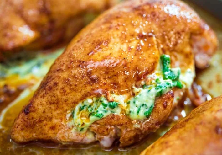 Keto Spinach Stuffed Chicken Breast Recipe