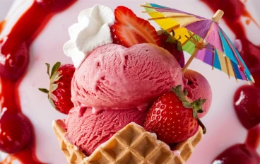آيس كريم الفراولة السحري فرحي اولادك🍧😍