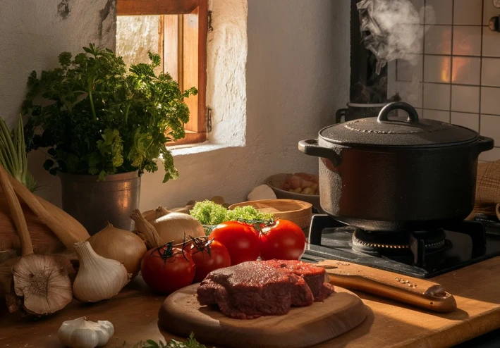 يخنة اللحم على الطريقة الإيطالية