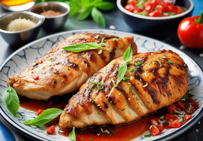 🍗 يمكن تحضير صدور الدجاج المشوية بسهولة وسرعة