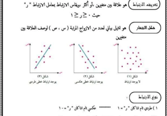 تحميل مذكرة المراجعة النهائية في الأحصاء للصف الثالث الثانوي 2024