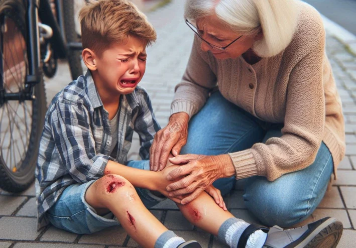 الحادث و اليتيم في الشارع و الحادث الأليم