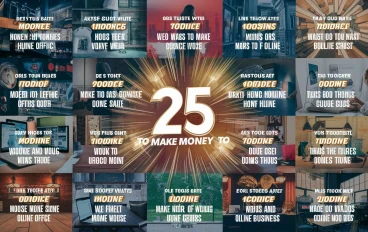 25 طريقة لكسب المال عبر الإنترنت، وخارج الإنترنت، وفي المنزل