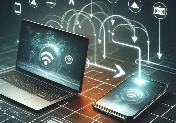 كيفية نقل الملفات من الكمبيوتر إلى الهاتف والعكس بدون برامج وبدون وصلة USB