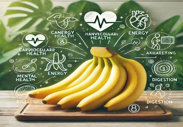 8 فوائد صحية لتناول الموز🍌على رأسها صحة القلب...