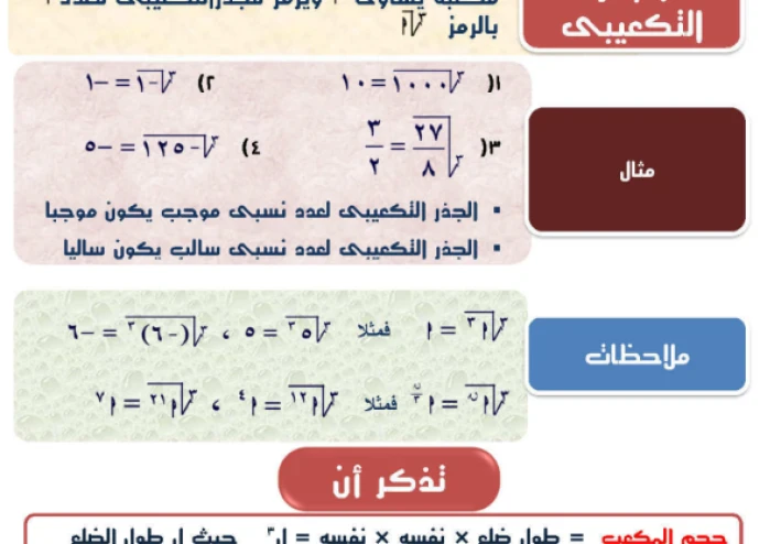 تحميل أفضل مذكرة رياضيات للصف الثاني الاعدادي الترم الول 2025