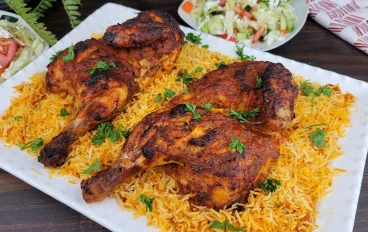 فاجئ أسرتك بدجاج مشوي وأرز شرقي بنكهة لا تقاوم