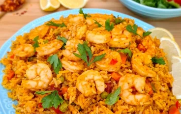 أرز بالجمبري رحلة بحرية في طبق واحد