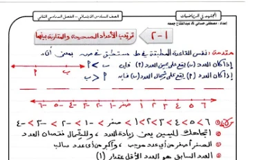 مذكرة المجتهد فى الرياضيات  للصف السادس الابتدائى الترم الاول2022 