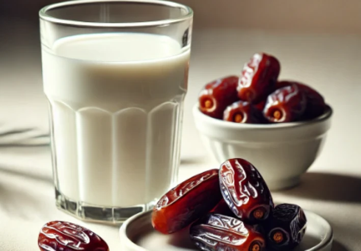 فوائد التمر والحليب