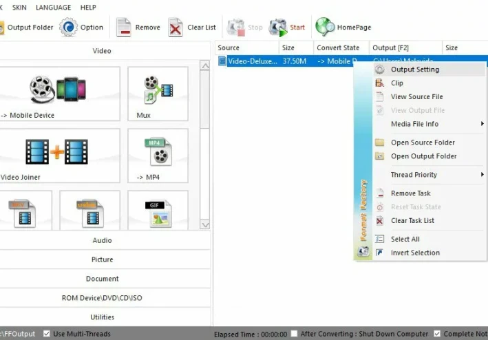 تحميل برنامج فورمات فاكتوري Format Factory مجاناً
