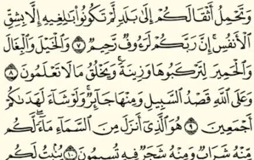 سورة النحل مكتوبة كاملة بالتشكيل