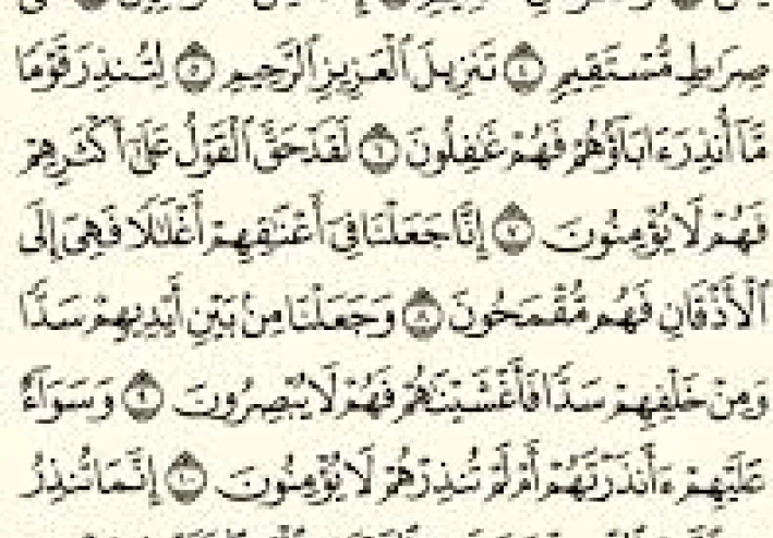 سورة يس مكتوبة كاملة بالتشكيل