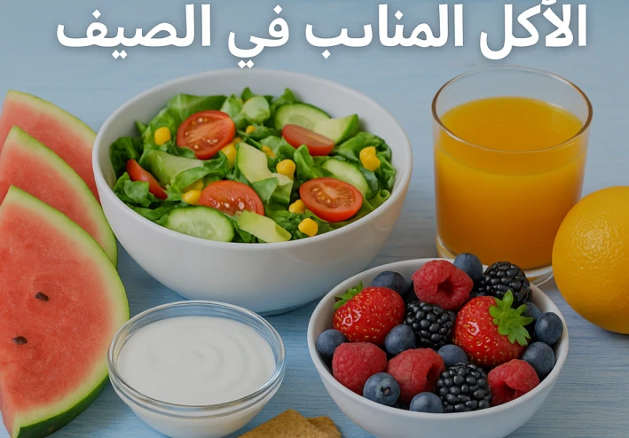 الأكل المناسب في الصيف: اختيارات خفيفة وصحية تخليكي منتعشة طول اليوم