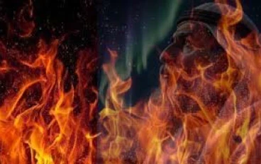 Who is the companion who was thrown into the fire like our master Ibrahim?