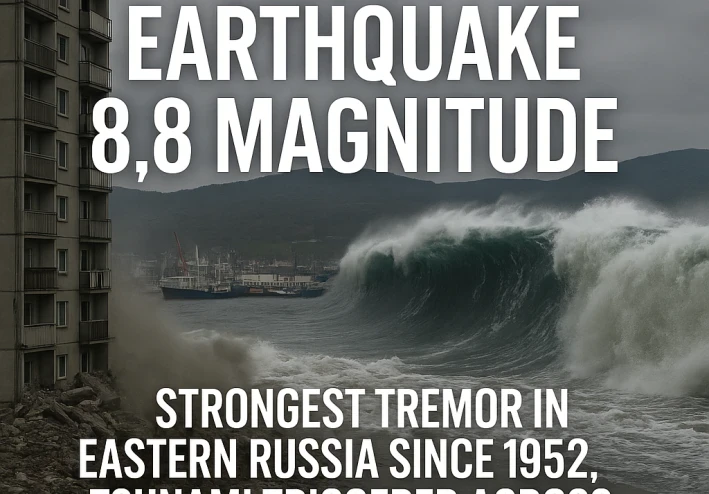 Russia Earthquake 8.8 Magnitude: Strongest Tremor in Eastern Russia Since 1952, Tsunami Triggered Across the Pacific