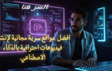 افضل  مواقع سرية مجانية لإنشاء فيديوهات احترافية بالذكاء الاصطناعي.