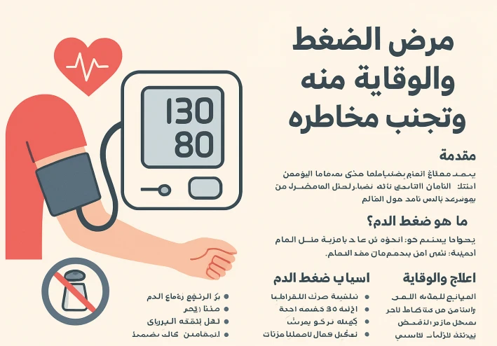 مرض الضغط والوقاية منه وتجنب مخاطره