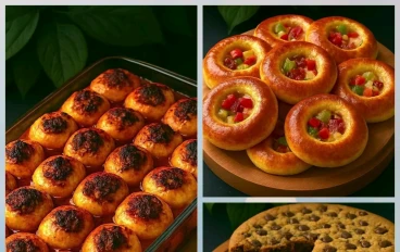 عمل  ميني بيتزا ❤️ و كيك الكوكيز بالنوتيلا 🍪 و   ميني بيتزا  و محشي البصل 🧅
