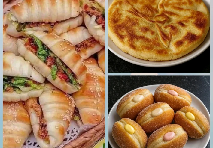 وصفات  بومبوليني 🧡  و فطير الطاسة الدايب  و كرواسون