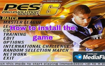 تحميل لعبة بيس 6 PES الأصلية للكمبيوتر من ميديا فاير