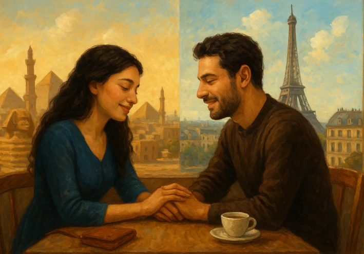 القاهرة وباريس بين قصه حب