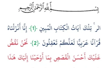 سورة يوسف مع الشكل التام و بخط واضح 