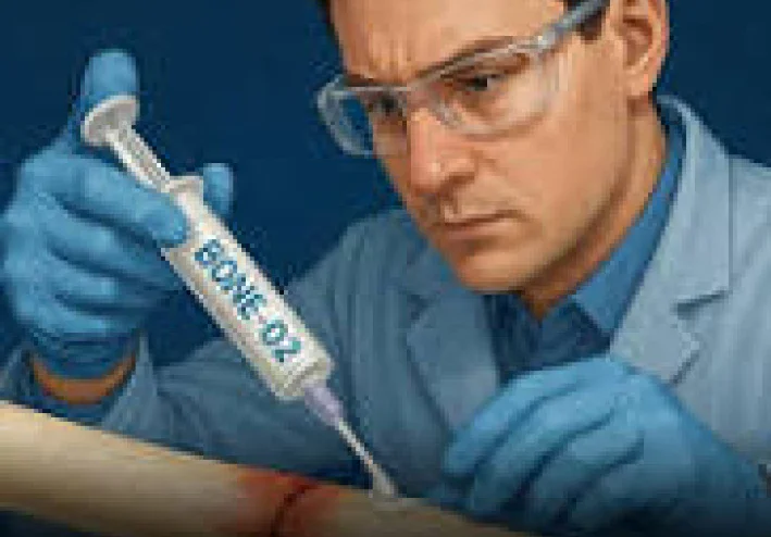 علاج العظام  فى دقائق   ثورة الطب الحيوي المعاصر – ابتكار اللاصق الطبي Bone-02 لعلاج كسور العظام