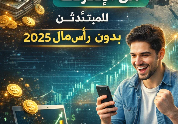 أفضل طرق الربح من الإنترنت للمبتدئين بدون رأس مال 2025