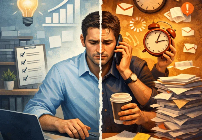 وهم الإنتاجية: هل نعمل أكثر أم نظهر أننا نعمل؟هل نحن منتجون أم مجرد مشغولين؟