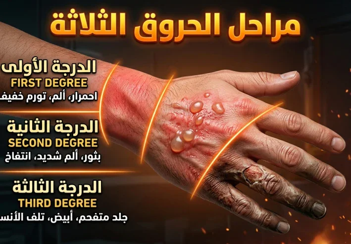 الحروق ليست مجرد جرح… تعرّف على درجاتها الثلاثة وخطورتها