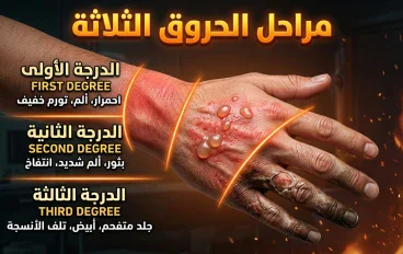 الحروق ليست مجرد جرح… تعرّف على درجاتها الثلاثة وخطورتها