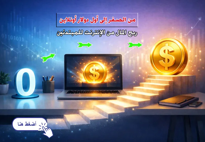 من الصفر إلى أول دولار أونلاين 💰: دليلك العملي لربح المال من الإنترنت للمبتدئين