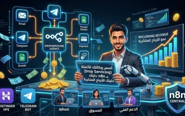 كيف تؤسس وكالة أتمتة (Drop Servicing) بـ n8n وتربح آلاف الدولارات شهرياً؟