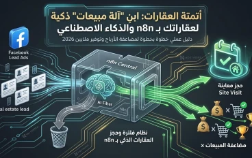 أتمتة العقارات: دليلك لبناء نظام يفلتر العملاء ويحجز المعاينات خطوة بخطوة بـ n8n