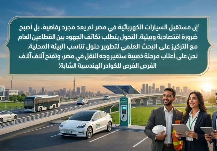 مستقبل السيارات الكهربائية في مصر