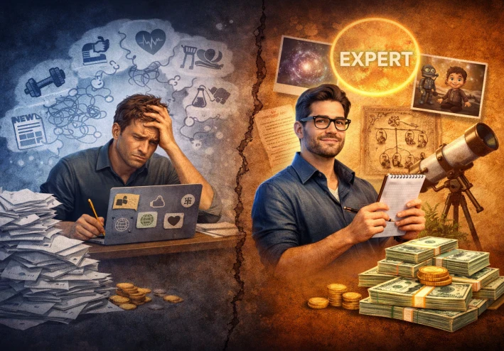 قوة التخصص الدقيق (Niche) : كيف تتحول إلي ’ عملة نادرة ’ يتسابق عليها كبار العملاء في سوق العمل الحر ؟