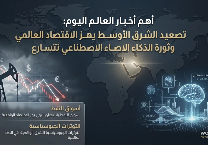 هم أخبار العالم اليوم: تصعيد الشرق الأوسط يهز الاقتصاد العالمي وثورة الذكاء الاصطناعي تتسارع