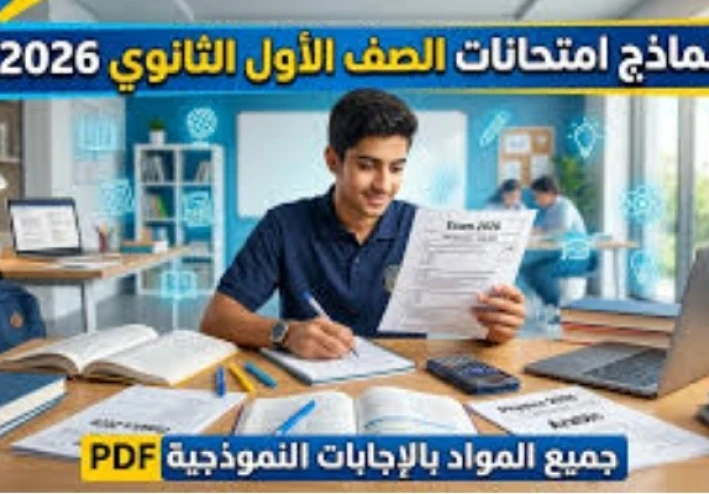 تنزيل النماذج الاسترشاديه ترم تاني ااولي ثانوي 2026 لغه عربيه