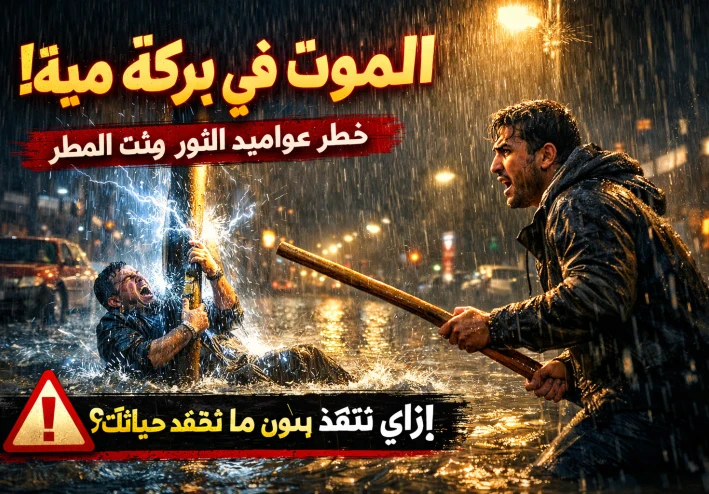 ثانية واحدة ممكن تموتك! الحقيقة المرعبة لعواميد النور في المطر 🚫⚡